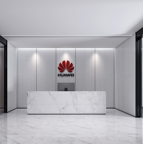 華為達曼分公司辦公室設(shè)計全景案例